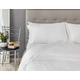 Provence - Egyptian Cotton 500 Thread Count King Size Fitted Sheet, 150x200 cm, White, Luxury Bedding Made in Portugal