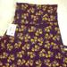 Lularoe Skirts | Bnwt Perfect Autumn Xs Lularoe Floral Maxi Skirt | Color: Blue/Yellow | Size: Xs