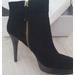 Nine West Shoes | Black Suede Ankle Boots | Color: Black | Size: 8