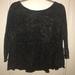 Free People Tops | Black Peplum Blouse | Color: Black/Gray | Size: M