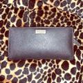 Kate Spade Bags | Black Leather Kate Spade Wallet | Color: Black | Size: 7 Inches By 4 Inches (Closed)