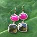 Anthropologie Jewelry | Anthropologie Earrings | Color: Pink/Silver | Size: Os