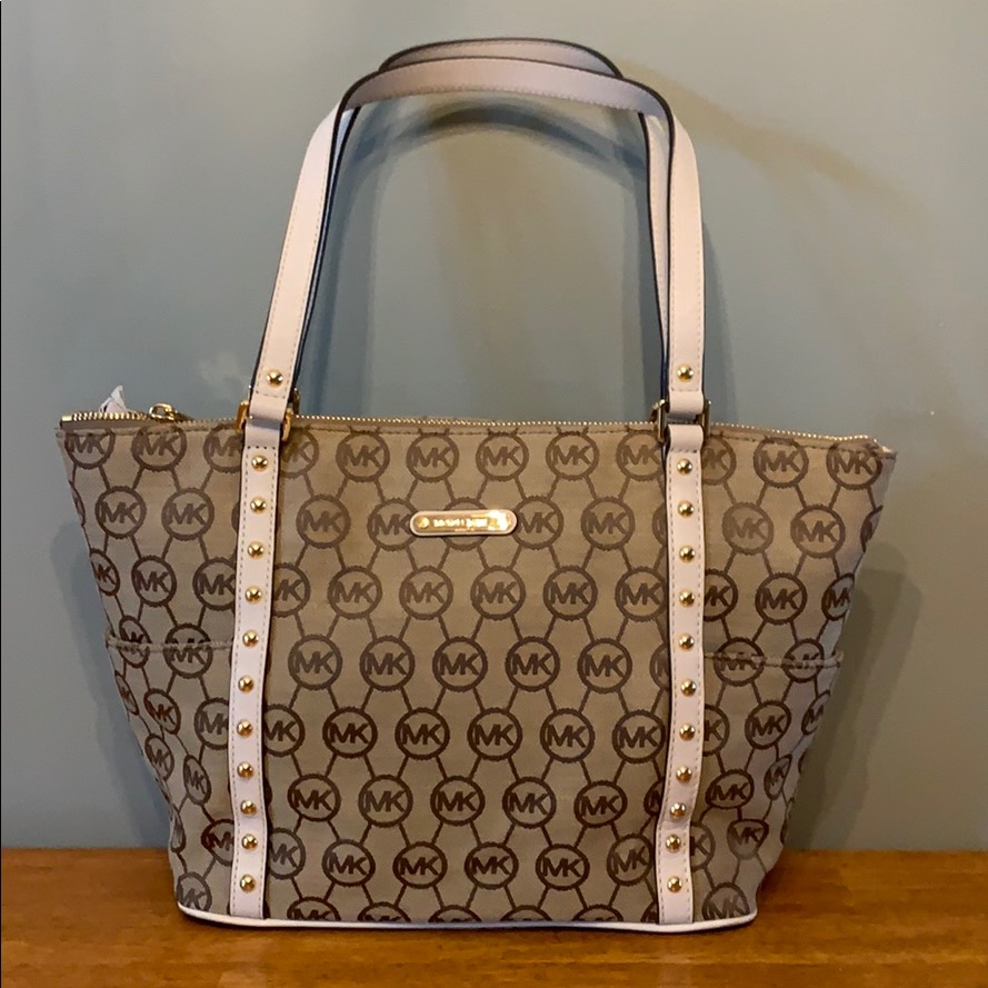 Michael Kors Bags | Brand New Michael Kors Shoulder Bag With Mk Detail | Color: Brown/Tan | Size: Os