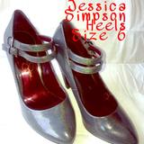 Jessica Simpson Shoes | Beautiful Jessica Simpson Heels. Size 6. | Color: Gray | Size: 6