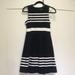Madewell Dresses | Black And White Striped A-Line Dress | Color: Black/White | Size: Xs