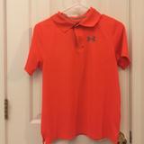 Under Armour Shirts & Tops | Boys Gently Used Under Armour Performance Polo | Color: Orange | Size: Lb