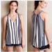 Anthropologie Tops | Anthropologie Puella Navy Blue Striped Top | Color: Blue/White | Size: Xs