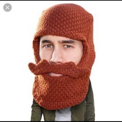 Urban Outfitters Accessories | Beard And Mustache Winter Beanie | Color: Gold/Yellow | Size: Os