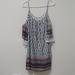 Anthropologie Dresses | Anthropologie Entro Strappy Cold Shoulder Dress | Color: Blue/White | Size: M