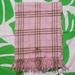 Burberry Accessories | Burberry Cashmere Scarf 100% Lambswool | Color: Brown/Pink | Size: 63 Inches Long // 10 1/2 Inches Wide