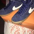 Nike Shoes | Blue Suede Nike Blazers | Color: Blue | Size: 7.5