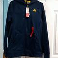 Adidas Shirts & Tops | Brand New Zip Up Jacket W/Hood | Color: Blue/Yellow | Size: 18-Xl