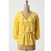 Anthropologie Tops | Anthropologie Girls From Savoy Sunny Safari Top | Color: White/Yellow | Size: M