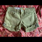 Anthropologie Shorts | Anthropologie Pilcro Jean Shorts Olive Green 28 6 | Color: Green | Size: 28
