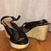 American Eagle Outfitters Shoes | Black Summer Wedges | Color: Black | Size: 7.5