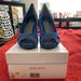 Nine West Shoes | Blue Suede Heels | Color: Blue | Size: 7.5