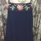 American Eagle Outfitters Dresses | A.E.O. Blue Mini Dress Size M | Color: Blue/Pink | Size: M