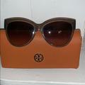 Tory Burch Accessories | Authentic Tory Burch Sunglasses, With Orange Case | Color: Gray/Orange | Size: Os