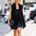 Zara Jackets & Coats | Black Sleeveless Blazer Vest Small Zara | Color: Black | Size: S