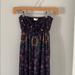 Zara Dresses | Brand New Trf , Zara Long Strapless Dress | Color: Purple/Yellow | Size: S