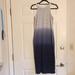 Athleta Dresses | Athleta Long Maxi Fitted Navy Lined Dress Sz Small | Color: Blue/White | Size: S