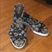 Coach Shoes | Black And Grey Coach Print Sneaker Sandals. | Color: Black/Gray | Size: 9.5