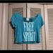 American Eagle Outfitters Tops | American Eagle Free Spirit Crop Top | Color: Blue | Size: M