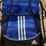 Adidas Bags | Adidas Blue Sling Backpack | Color: Black/Blue | Size: Os