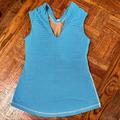 Lululemon Athletica Tops | Blue White Lululemon Vintage Top | Color: Blue/White | Size: 6