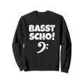 Basst Scho (Vintage Weiß) Bassist Bassisten Sweatshirt