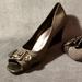 Nine West Shoes | Black And Grey Edges With Buckle Detail | Color: Black/Gray | Size: 11.5