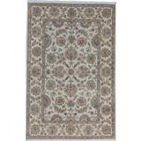 White 71 x 0.25 in Area Rug - Bokara Rug Co, Inc. Hand-Knotted High-Quality Ivory & Gold Area Rug Wool | 71 W x 0.25 D in | Wayfair