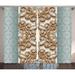 East Urban Home Diamond Abstract Semi-Sheer Rod Pocket Curtain Panels Polyester in Brown | 63 H in | Wayfair A10EB67385464D2490DFA3F4C7C3FA91