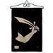 Breeze Decor Thomas Tew Coastal Pirate Impressions Decorative Vertical 2-Sided Burlap 19 x 13 in. Garden Flag in Black | Wayfair