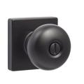 Sure-Loc Hardware Durango Privacy Door Knob w/ Square Rosette Brass in Black | 2.5 H x 2.5 W x 2.5 D in | Wayfair DU102-SQ FBL