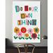 Zoomie Kids Positive Power III - Picture Frame Textual Art Print on Paper in Red/White/Yellow | 18 H x 12 W x 1.5 D in | Wayfair