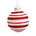 The Holiday Aisle® Candy Cane Stripe Ball Ornament Plastic in Red/White | 3 H x 3 W x 3 D in | Wayfair D0DC711F24C14FD88C5AFEAABE17CF3E