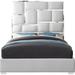 Orren Ellis Uthyr Platform Bed Upholstered/Faux leather in White | 70 H x 81.5 W x 84.5 D in | Wayfair 2BD92F1E427C425192E4D9E27DC8968B