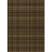 White 36 x 0.35 in Indoor Area Rug - East Urban Home Plaid Wool Brown Area Rug Wool | 36 W x 0.35 D in | Wayfair 73673533A626422A8097368547D48187