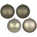 The Holiday Aisle® Holiday Décor Ball Ornament Plastic in Gray/Black | 2.75 H x 2.75 W x 2.75 D in | Wayfair D49A12DC890349FEA16736D17B1219AE