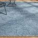 White 24 x 0.75 in Area Rug - Wrought Studio™ Tralee Geometric Handwoven Blue Area Rug Viscose/Wool | 24 W x 0.75 D in | Wayfair