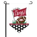 Arkansas Razorbacks Pointed Garden Flag