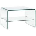 vidaXL Coffee Table Clear 50x45x33 cm Tempered Glass