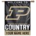 WinCraft Purdue Boilermakers Personalized 27'' x 37'' Single-Sided Vertical Banner