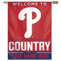 WinCraft Philadelphia Phillies Personalized 27'' x 37'' Single-Sided Vertical Banner