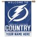 WinCraft Tampa Bay Lightning Personalized 27'' x 37'' Single-Sided Vertical Banner