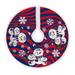 Chicago Cubs Snowman Sherpa Christmas Tree Skirt