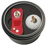 Ottawa Senators Divot Tool & Golf Ball Personalized Tin Gift Set