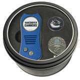 Vancouver Canucks Divot Tool Ball Marker & Cap Clip Personalized Tin Gift Set