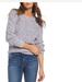 Free People Sweaters | Free People Chunky Blue & White Knit Sweater - Sz Xs | Color: Blue/White | Size: Xs